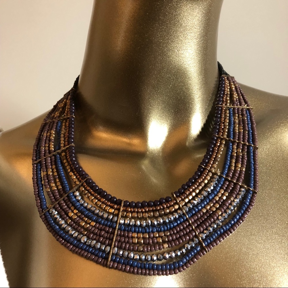 Multi-strand Statement Necklace - Picture 5 of 5